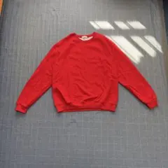 古着 無地 スウェット レッド 赤 ノームコア used y2k L