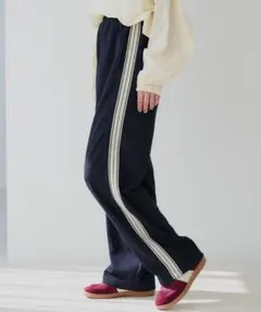 coca サイドラインジョーゼットパンツ