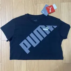 新品　PUMA クロップドTシャツ サイズ140 黒 リラックスフィット