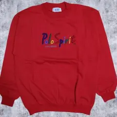 【ヴィンテージ】 PoloSpirit トレーナー 刺繍ロゴ 90's