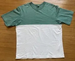 バイカラー クルーネック Tシャツ