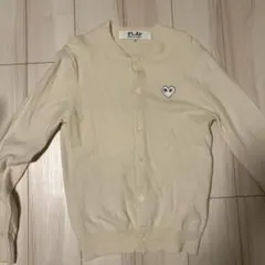 PLAY COMME des GARÇONS カーディガン M オフホワイト