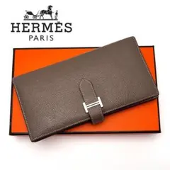 HERMES ベアンスフレ エトゥープ ブラウン 二つ折り 長財布のサムネイル