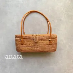 未使用 高級アタバッグ BALI INDAH バリ島伝統工芸 かごバッグ浴衣にも
