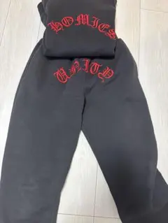 HOMIES UNITY パーカースウェットパンツセットアップ 黒赤