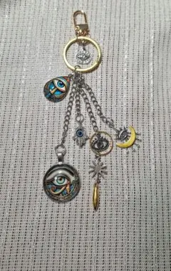 お守り キーホルダー・キーリング カラビナ 可愛い ボヘミアン風