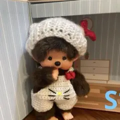 モンチッチS用ねこモチーフ着せ替え2点セット