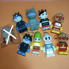 アンパンマンキャラクターブロックラボ キーホルダー 8点セット