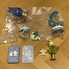 ポケモン　ジラーチ　フィギュア　缶ケース　プチ缶　リーメント　①