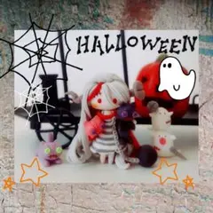 ❀囚人フランケンちゃん❀ ハンドメイド マスコット 粘土 ハロウィーン