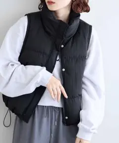 DISCOAT 機能中綿ショートベスト ブラック 美品