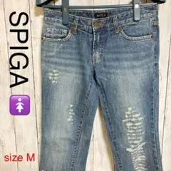 【SPIGA】ダメージデニム ジーンズ サイズMのサムネイル