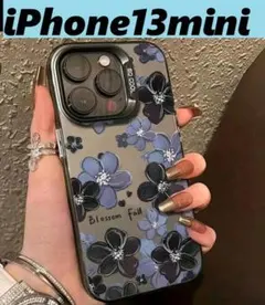 iPhone13mini フラワー花柄ケース　iPhoneケース