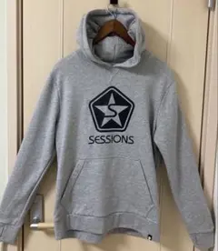 【美品】SESSIONS セッションズ メンズ パーカー M グレー