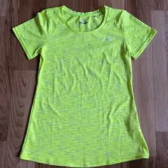 MIZUNO ドライ　Tシャツ　M  蛍光イエロー