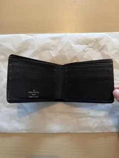 LOUIS VUITTON 二つ折り財布 タイガ ブラック - メルカリ