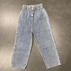 6Y『110〜120』ストレッチライトブルーデニムパンツ