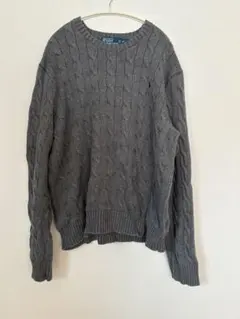 Polo by Ralph Lauren ケーブルニットセーター XXL グレー
