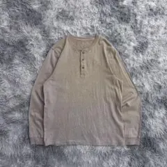 ST JOHN'SBAY ヘンリーネックロンt ヴィンテージ　サーマルロンt