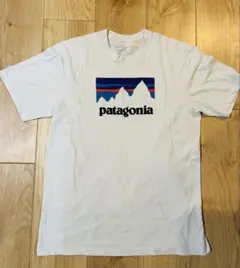 patagonia M Tシャツ ホワイト 山デザイン