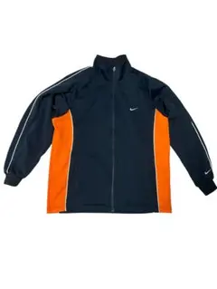 00s Nike トラックジャケット ジップアップジャケット ネイビー/オレンジ