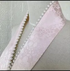 101p 帯揚げ アイボリー スカラップ クラシカル くすみピンク - メルカリ