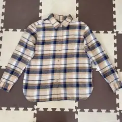 【UNIQLO】フランネルチェックシャツ 綿100%　Mサイズ