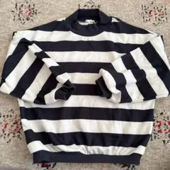 branshes ストライプ トレーナー ボーダー　裏起毛110