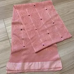 再値下げ→ 正絹 帯揚げ 飛び絞り柄 ピンク×赤 袷用