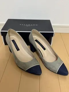 TALANTON ダイアナ　グレー ネイビー ハイヒールのサムネイル