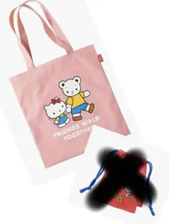 ファミリア キティ トートバッグ ピンク - メルカリ