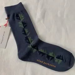 minä perhonen ダークグレー ソックス