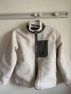 防風ボアスタンドカラ―ブルゾン ボアフリースジャケット　モコモコ