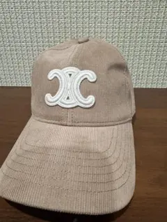 1 刺繍 セリーヌ ベースボールキャップ ベージュ