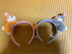 とんすけ ミスバニー ぬいぐるみ カチューシャ 2個セット ディズニー