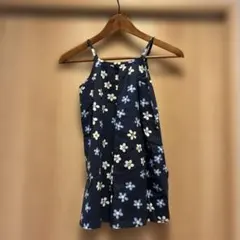UNIQLO× marimekko花柄キャミソールワンピース 110ネイビーのサムネイル