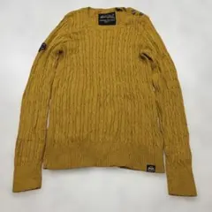 Superdry VINTAGE ケーブルニット マスタード US10