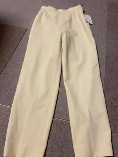 パンツ ライトイエロー 日本製 プレミュラ クリーム色