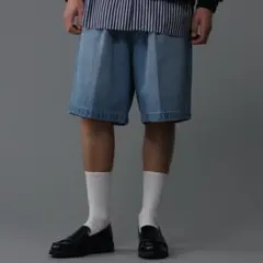 [ADAM ET ROPE'] ルーズフィット デニム バギー ショーツのサムネイル
