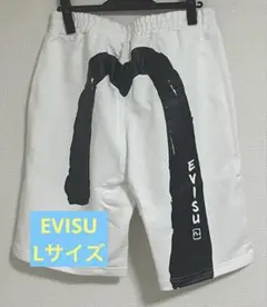 【新品】EVISU 大黒 スウェットハーフパンツ ホワイトのサムネイル