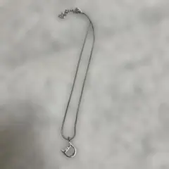 Dior シルバー アルファベットD ネックレス