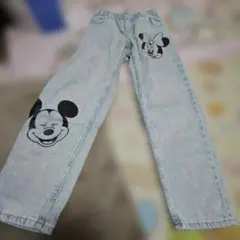 ミッキー ミニー デニムパンツ 140cm