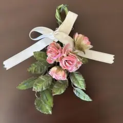 ハンドメイド　コサージュ　バラ　上品　セレモニー