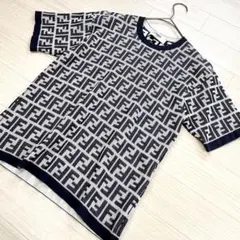 【極美品】フェンディ　2024年モデル　Tシャツ　FFロゴ　ズッカ柄　XS