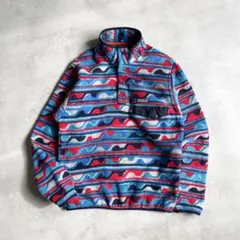 Patagonia LW SYNCHILLA SNAP-T フリース 総柄 S