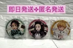 【 我妻善逸 竈門禰豆子 竈門炭治郎 】リロホテル 限定 鬼滅の刃 缶バッジ