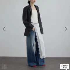【新品】サロンアダムエロペ　リトリートレーススカート　白のサムネイル