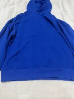 青色フード付きパーカー Lサイズ