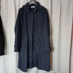SELF SERVICE ネイビー フード付きコート