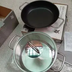 未使用箱あり＊wmf 両手鍋20cm＆両手24cmフライパンのサムネイル